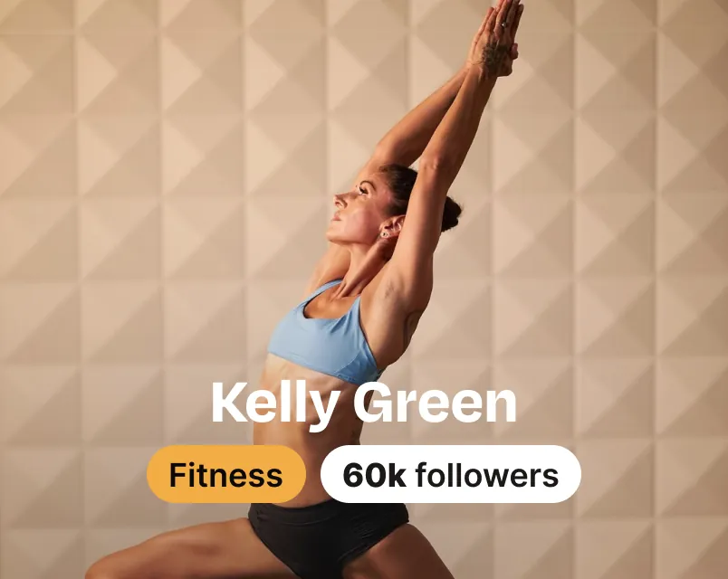 Kelly Green, fitness creator with 60K followers