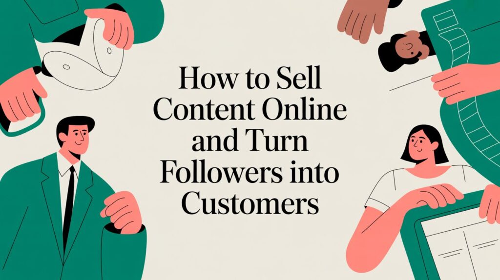 how to sell content online content selling